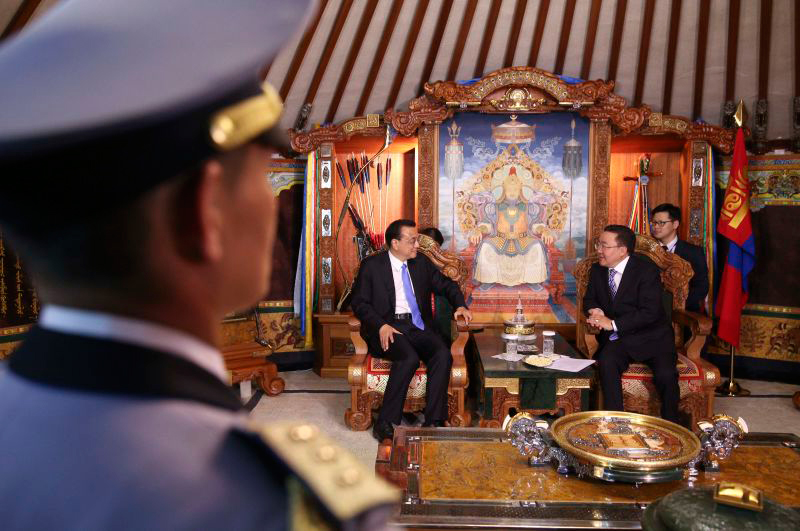 李克強(qiáng)烏蘭巴托之行20個瞬間